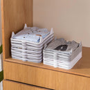 Stackable Transparent White Clothes Shirt Storage Folders Board Closet Organizer Laundry Folding Boards Anti-Wrinkle Clothes Storage Holders