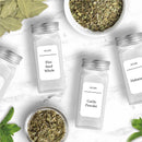 Spice Jar Labels, 216 Minimalist Waterproof Labels for Jars, Containers, Bottles, Pre-Printed Labels for Organizing Farmhouse Kitchen