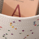 Cotton Rope Woven Round Storage Basket