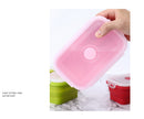 Silicone Lunch Box, Collapsible Folding Food Storage Container with Lids