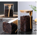 Glass Jars with Bamboo Lids Designed