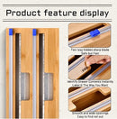 2 in 1 Aluminum Foil and Plastic Wrap Dispenser