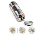 Salt and Pepper Grinder, 2 in 1 Stainless Steel