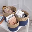 Hand Woven Storage Straw Baskets