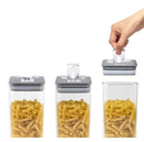Clear sealed plastic storage tank set (six pieces)