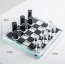 Black and white lattice crystal chessboard