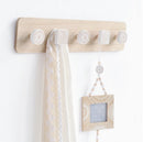 Creative wooden wall hanging coat rack
