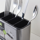 Stainless Steel Utensil Drying Rack Flatware Holder