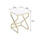 Home square marble coffee table