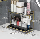 Bathroom cosmetic organizer rack