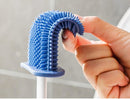 Wall Mounted Household Silicone Toilet Brush Set