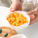 Appetizer Serving Tray with Wooden Holder