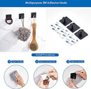 Style stainless steel hook towel rack set (6 pieces)