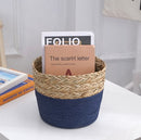 Hand Woven Storage Straw Baskets