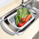 Folding Drain Basket Household Fruit and Vegetable