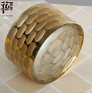 Clear Glass and Gold Flower Vase Decor