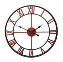 Wrought iron wall roman clock 18"/ 24"