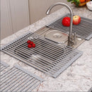 Roll Up Dish Drying Rack, Silicone Wrapped Steel Rods