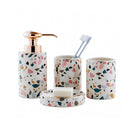 Ceramic Bathroom Accessory Set (4 Pcs)