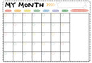 Weekly schedule refrigerator stickers set
