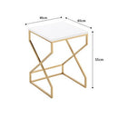 Home square marble coffee table