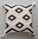 Ethnic style quilted tassel pillowcase (45*45)