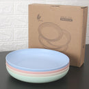 10" wheat straw dish set (4 pieces )