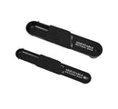 Two-piece set of adjustable plastic measuring spoons
