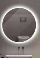 Smart bathroom mirror with led lighting