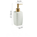 Simple ceramic hand sanitizer bottle, shampoo shower gel lotion press sub-bottling