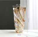 Luxury thickened glass vase decorative