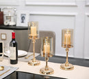Light luxury candle holder set of 3