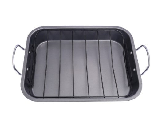 Baking tray with handle.