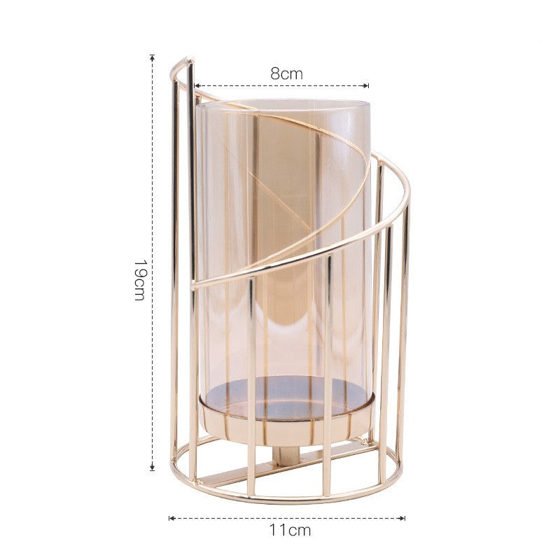 luxury high-end wrought iron candle holder