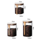 Glass Jars with Bamboo Lids Designed