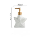 Bathroom Ceramic Starfish Shell Liquid Soap Dispenser