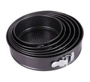 Nonstick Round Live Bottom Cake Pan Set with Buckle (3 pieces)