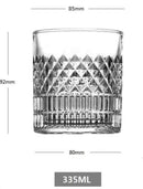 Crystal whiskey glass set