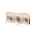 Creative wooden wall hanging coat rack
