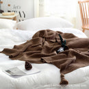 Decorative Throw Blanket with Tassels