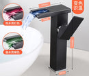 Bathroom Waterfall Faucet with LED Light