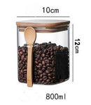 Glass Jars with Bamboo Lids Designed