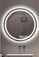 Smart bathroom mirror with led lighting