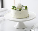 Cake Stand, Ceramic Leg Server with Glass Dome Lid.