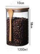 Glass Jars with Bamboo Lids Designed