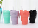 Collapsible Travel Cup With Straw