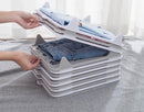 Stackable Transparent White Clothes Shirt Storage Folders Board Closet Organizer Laundry Folding Boards Anti-Wrinkle Clothes Storage Holders