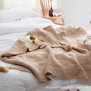 Decorative Throw Blanket with Tassels