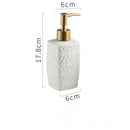 Simple ceramic hand sanitizer bottle, shampoo shower gel lotion press sub-bottling