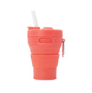 Collapsible Travel Cup With Straw